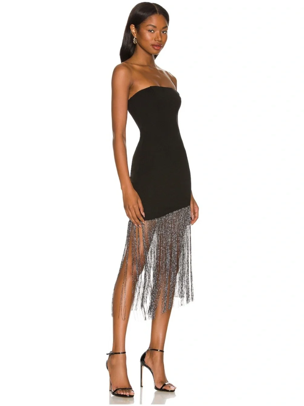 Superdown Cleo Strapless Fringe Dress - NWT - Picture 3 of 10